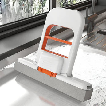 Mini self-squeeze desktop mop