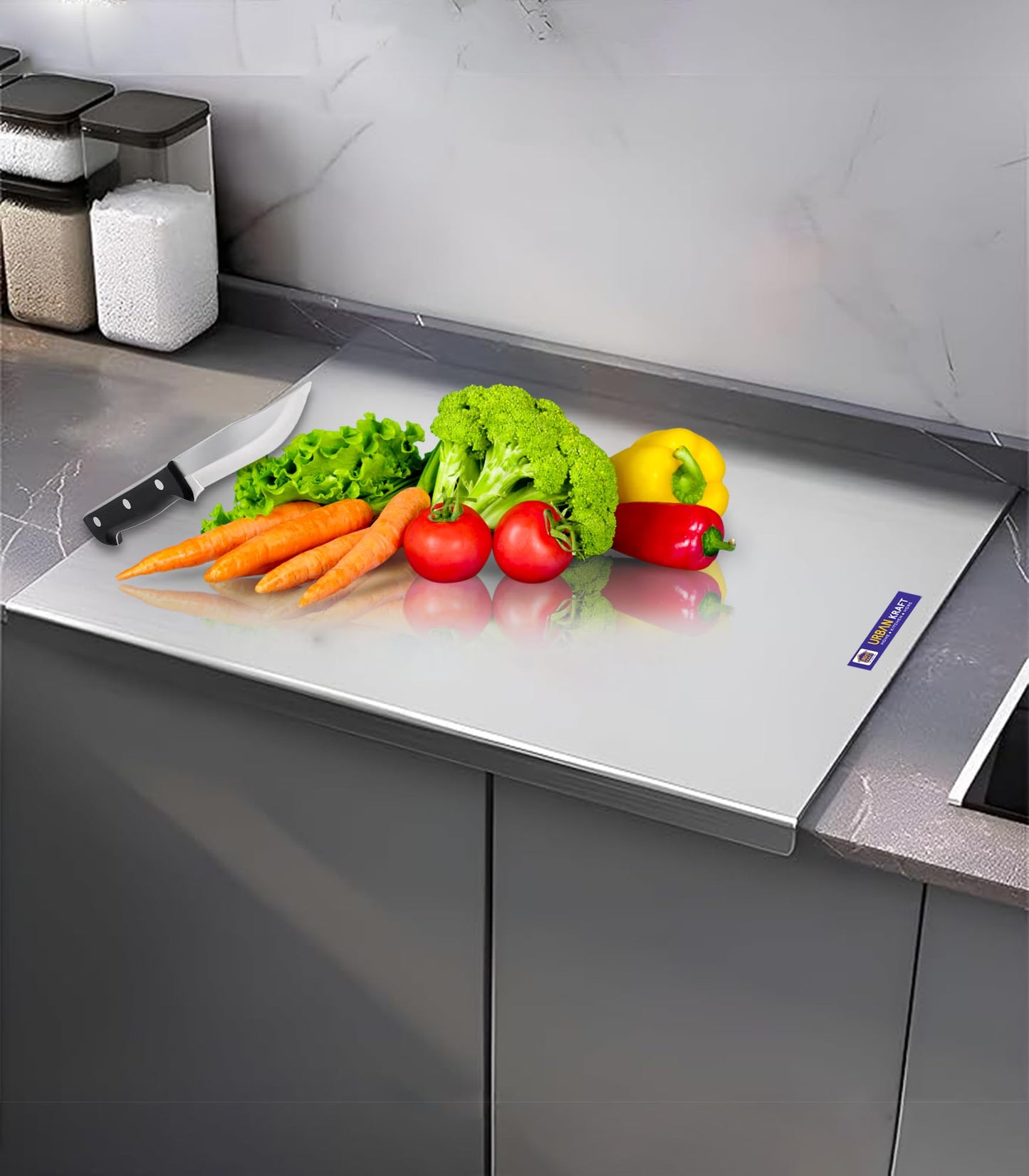 Stainless Steel Chopping Board (35x31cm) inches 14 length 12 width