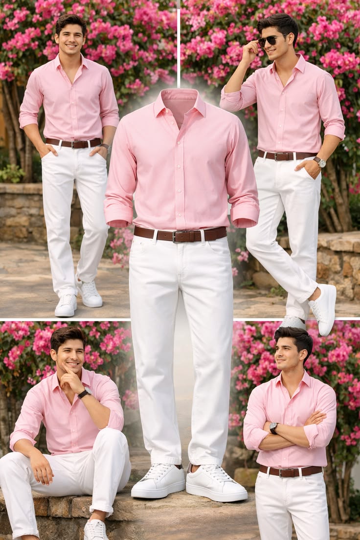 Premium Crushed  Linen Light Dusty Pink Shirt